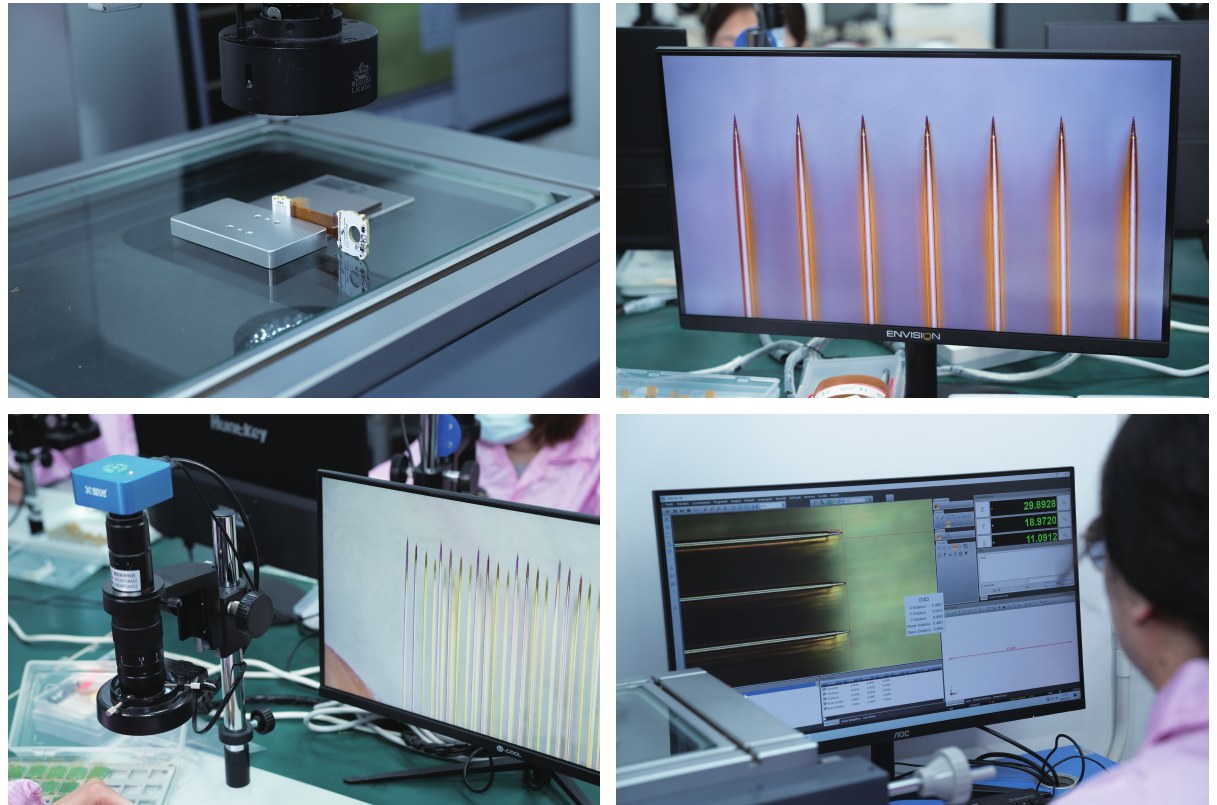 Robot-assisted microneedle manufacturing and inspection
